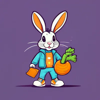 Заяц с морковкой (нельзя забирать - будет плакать) 40см купить в 55опторг  (АВ42447) по цене 1 000 руб.