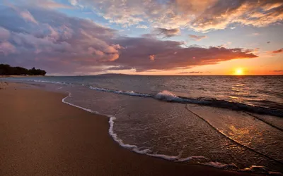 Закат на берегу моря - 68 фото