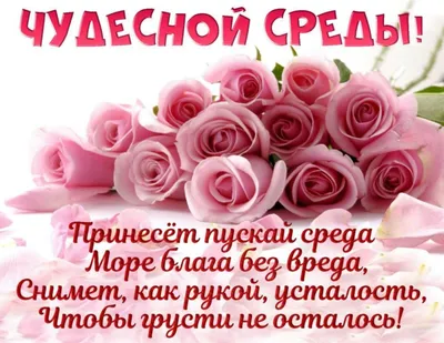 Замечательной Среды! 🌹🌼❤️💐❤️💖 | Цветы, Среда, Васи