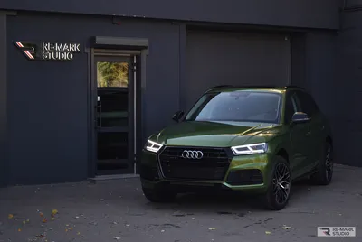 Оклейка Audi Q5 в цветной винил Inozetek Mamba green в Воронеже | Re-Mark  Studio