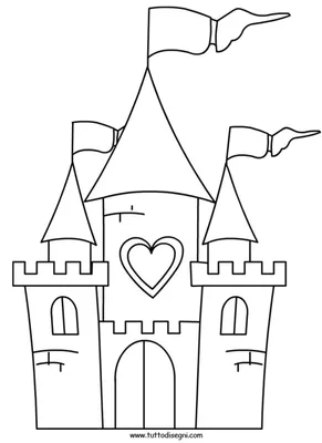 Раскраска детей замок. Раскраска Для детей 8-9 лет Замок. Сайт с  раскрасками.
