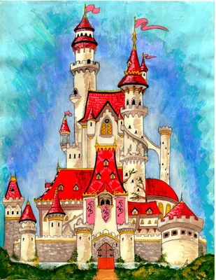Замок раскраска для детей - 128 фото