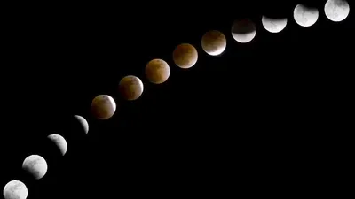 Частичное затмение Луны: ваши фотографии - BBC News Русская служба