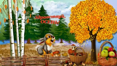 Здравствуй осень ⋆ Открытки анимация