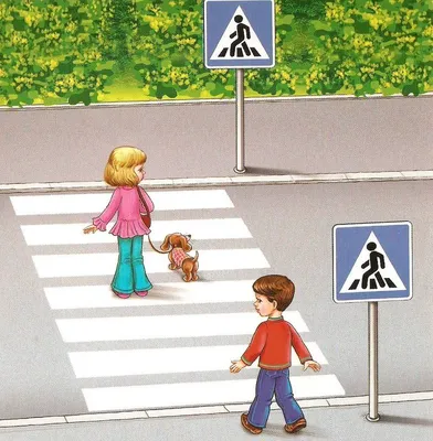 Пешеходный переход рисунок для детей - 76 фото