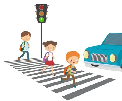 Рисунок Пешеходный переход,от беды убережет №374217 - «Правила дорожного  движения глазами детей» (