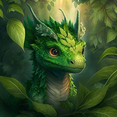 Зеленый дракон картинки