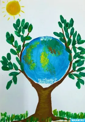 Планета земля рисунок для детей - 55 фото