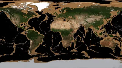 Так выглядит Земля без морей и океанов. / галилео (сообщество) :: разное :: земля  без океанов :: Кликабельно - JoyReactor