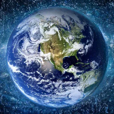 Флизелиновые красивые космические фото обои 368x254 см Земля в космосе  (12924V8)+клей (ID#1540136358), цена: 1800 ₴, купить на 