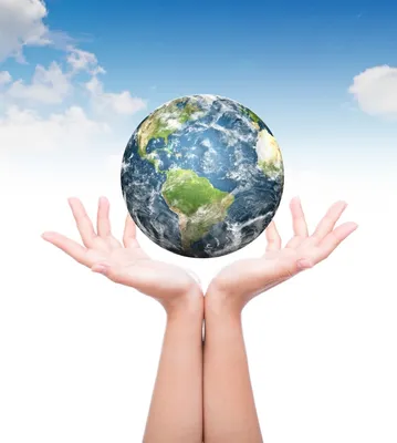 Земной шар в руках всемирный день окружающей среды элементы этого  изображения красиво оформлены наса | Премиум Фото
