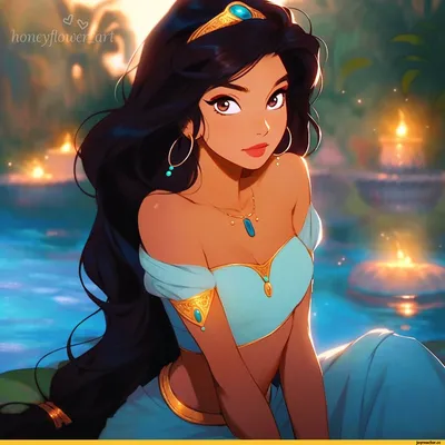 Жасмин принцесса Disney | Disney princess jasmine, Princess jasmine art,  Disney