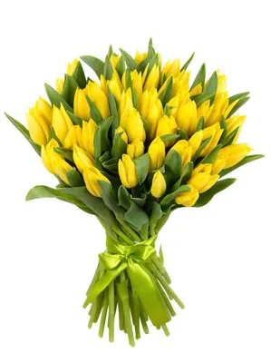 Букет из 39 желтых тюльпанов купить в Твери по цене 4680 рублей | Камелия