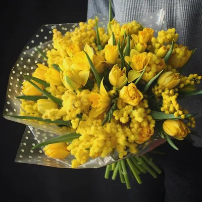 Картины: Желтые тюльпаны – купить онлайн на Ярмарке Мастеров – SZL54RU |  Картины, Москва