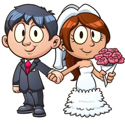 Свадебная картинка жених и невеста
