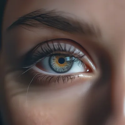 Красивые женские глаза, дымка, …» — создано в Шедевруме