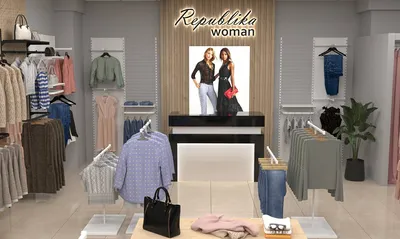 Локос | Уникальный дизайн магазина женской одежды "Republica woman"