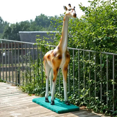 Фигура для сада Жираф большой купить за 34 500 руб. ЦЕНА Снижена - Зимние  скидки на фигуры дикие животные