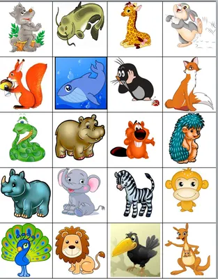 Сборник карточек с мягкими животными 1 - Все для детского сада | Поделки  для дошкольников, Детский сад, Подарки учителю