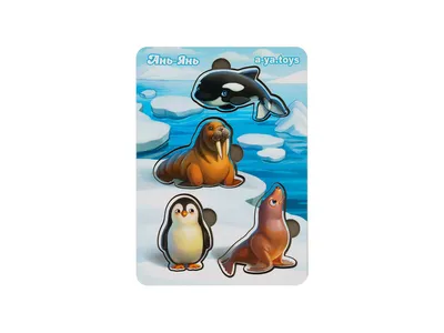 Вкладыши "Животные Арктики и Антарктики" (фон с подсказкой)  (ID#1652615411), цена: 70 ₴, купить на 