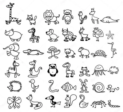 Сборник картинок с животными для ДОУ 1 - Все для детского сада | Детский  сад, Чувствовал шаблоны животных, Дети