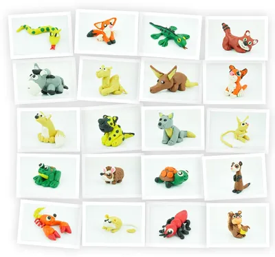 Животные из пластилина - Пошаговые уроки для 4-6 лет | Пластилин, Поделки,  Лето