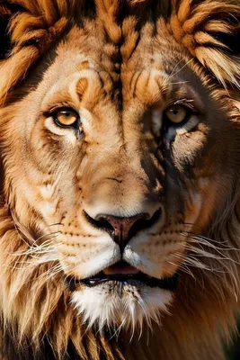 Лев и львица" Фотообои с животными всегда в моде. Фотообои под заказ на  размер вашей стены. Купить.