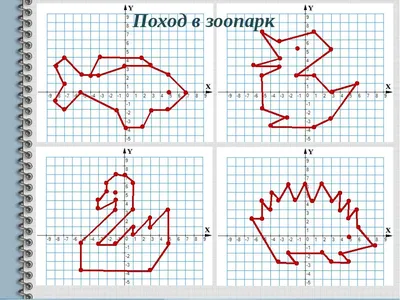 Рисунки по координатным точкам - 78 фото