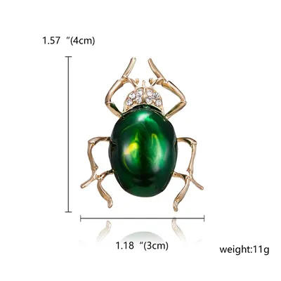 Ювелирная брошь-жук "Светлячок" (под заказ 2-3 недели) - Бижутерия /  СЮРПРАЙЗ