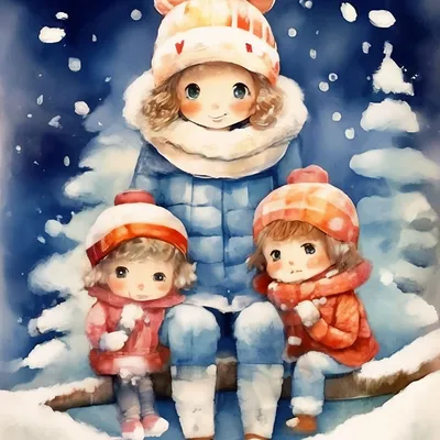 Детские раскраски зима - 77 фото