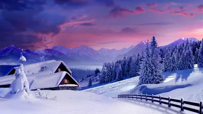 Обои Красивая зима, картинки - Обои на рабочий стол Красивая зима картинки  из категории: Природа