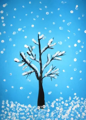 Сказочное зимнее дерево в стиле …» — создано в Шедевруме