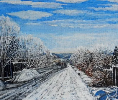 показана зимняя дорога со снегом, Канвондо, зима, высокое разрешение фон  картинки и Фото для бесплатной загрузки