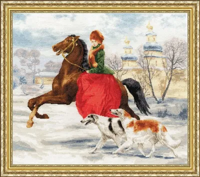 Картины: Зимняя прогулка – заказать на Ярмарке Мастеров – OX9Q2RU |  Картины, Тверь
