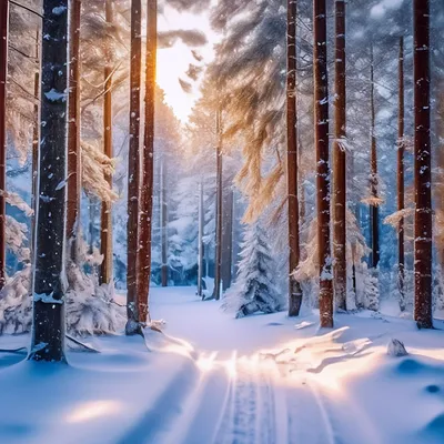 Большая елка и зимний снегопад обои для рабочего стола, картинки и фото -  