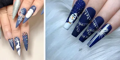 Самый Крутой Зимний Дизайн Ногтей | The Coolest Winter Nail Design - YouTube