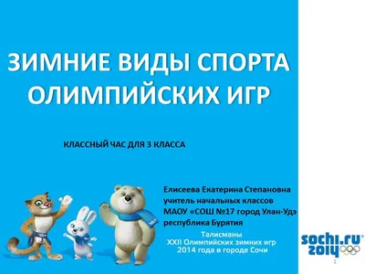 XXIV зимние Олимпийские игры | Министерство физической культуры и спорта  Чувашской Республики