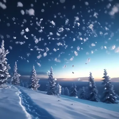 Зимние снежинки падают фон, зима, фон, снежинка фон картинки и Фото для  бесплатной загрузки