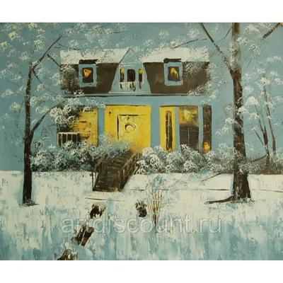 Зимний дачный домик (59 фото) - 59 фото
