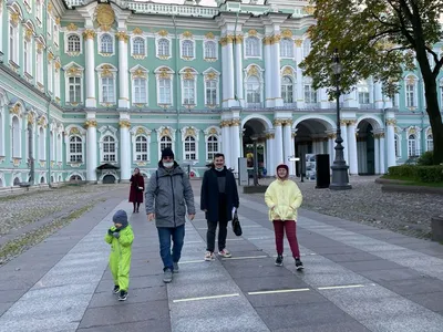 Зимний Дворец ночью. — Фото №156832