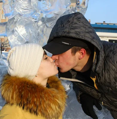 Зимний поцелуй... — конкурс "Поцелуй влюбленных" — Фотоконкурс.ру