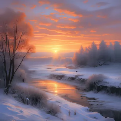 В Брянске сняли на фото невероятно красивый зимний рассвет | Брянская  Губерния