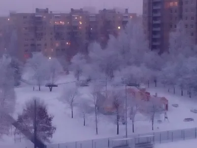 Зимний вечер в Москве | Пикабу