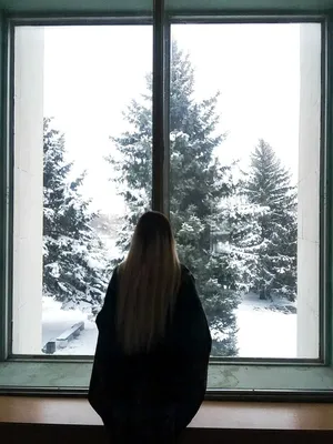 Зимний вид из окна картинки
