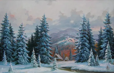 Антон Яцик, "Зимовий пейзаж"