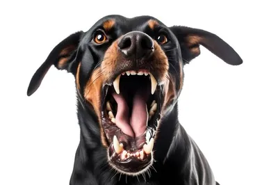 Картина на холсте "Собака доберман (черный злой)" 40x60 см. - купить по  низкой цене в интернет-магазине OZON (767435094)