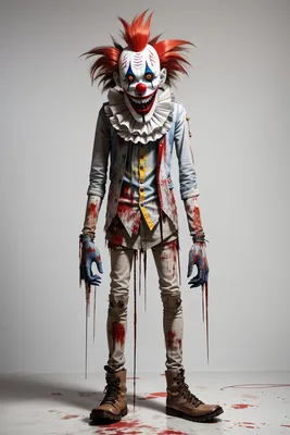 Маска карнавальная Злой Клоун Пеннивайз Halloween - цена, фото,  характеристики