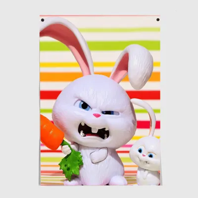 Постер Злой кролик - купить по цене 310 руб в интернет-магазине Всемайки,  арт 1082797