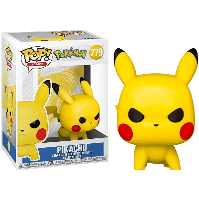 Фигурка Пикачу злой (Pikachu Angry Crouching) — Funko POP