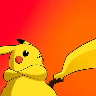 Angry Pikachu pika -Artwork by @Puffy Design